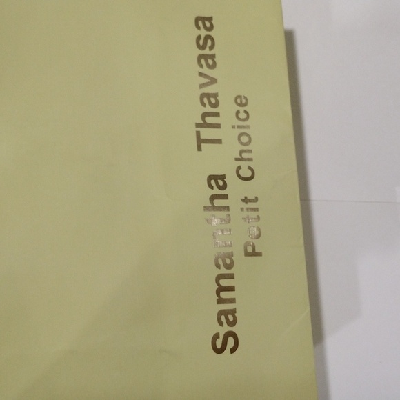 Samantha Thavasa Yellow Drawstring Empty Paper Gift Bag/Dust Bag10x7x4.75" - Picture 3 of 7